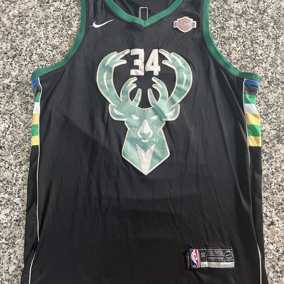 Nike Other - Nike Black NBA Logo Patch Athletic Jersey